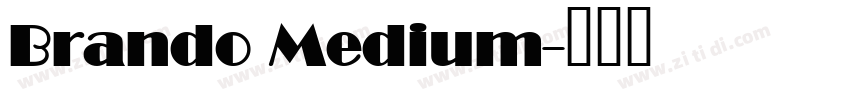 Brando Medium字体转换